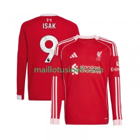 Maillot de Foot Liverpool ISAK 9 Domicile 2025-26 Manches Longues